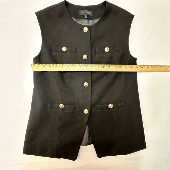 Talbots Black Textured Garment - Picture 8 of 10